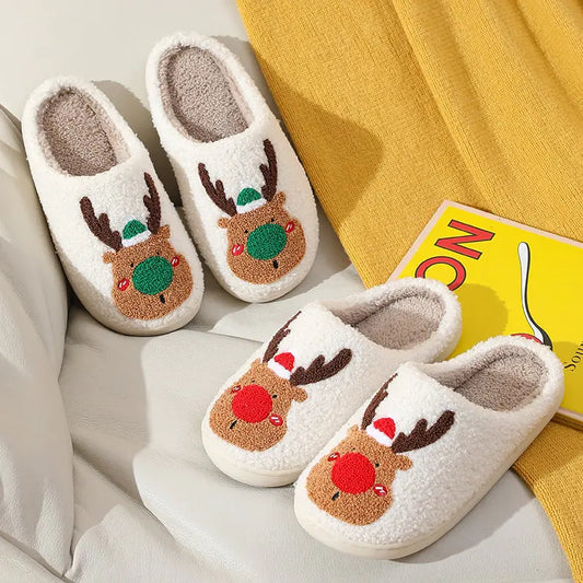 Winter Fluffy Fur Flat Slippers - # BOAA73410004