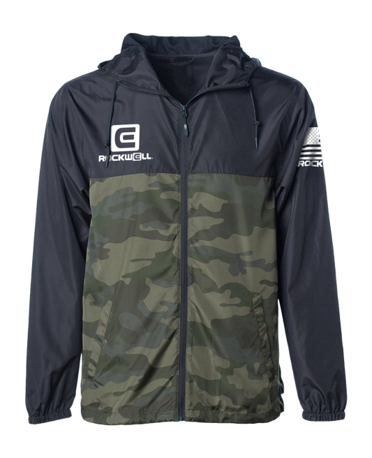 Windbreaker (Black/Green Camo)
