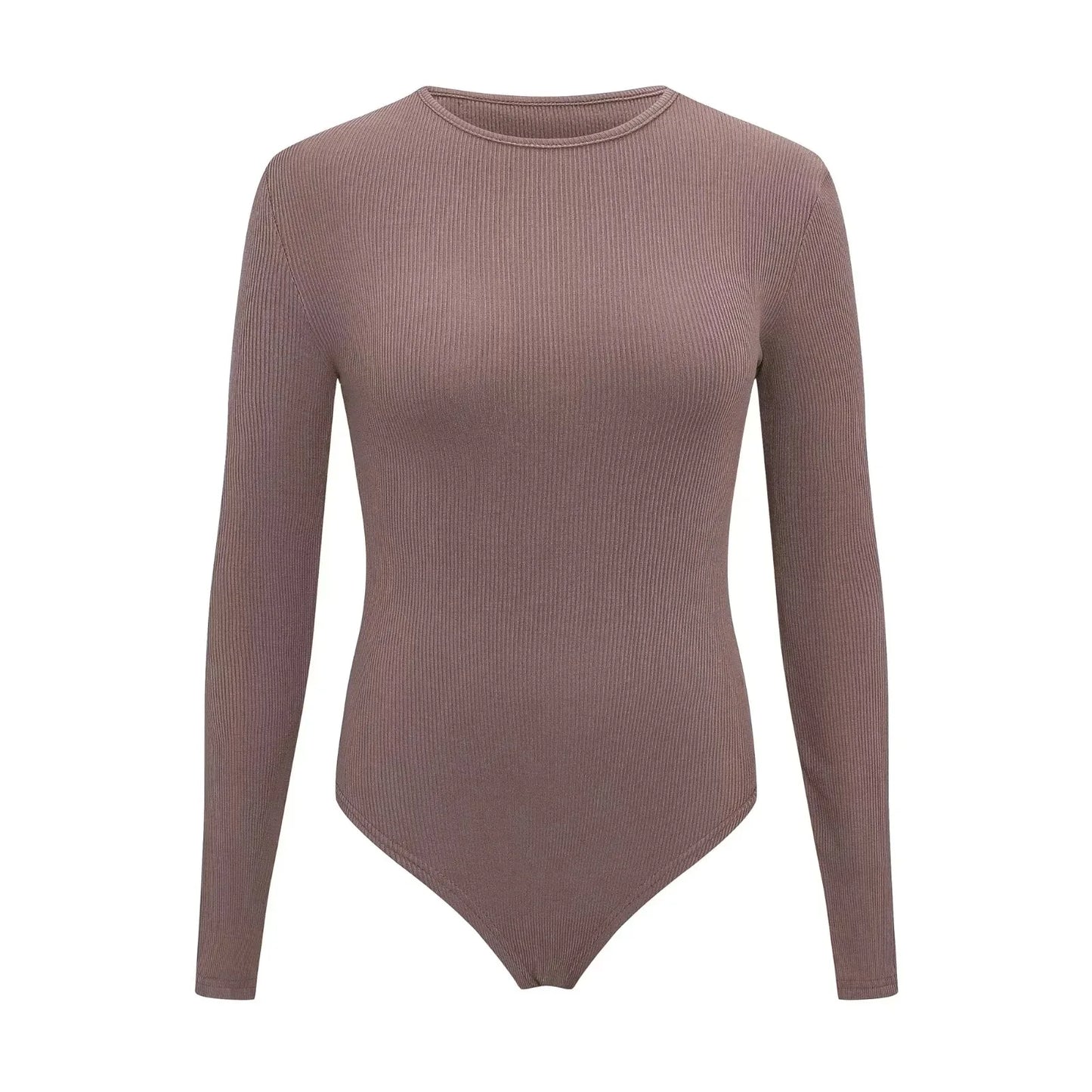 Women Long Sleeve O neck Tight Skinny Skims Style replacement Ribbed Bodysuit