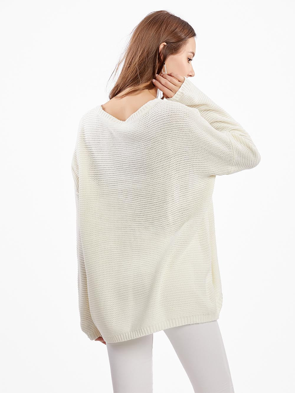 Women's Neon Color Female Slash Neck Fashion Knitted Shirts | NCS