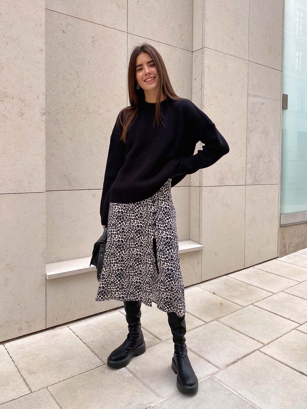 Women's Round Neck Loose Solid Color Sweater | NCS