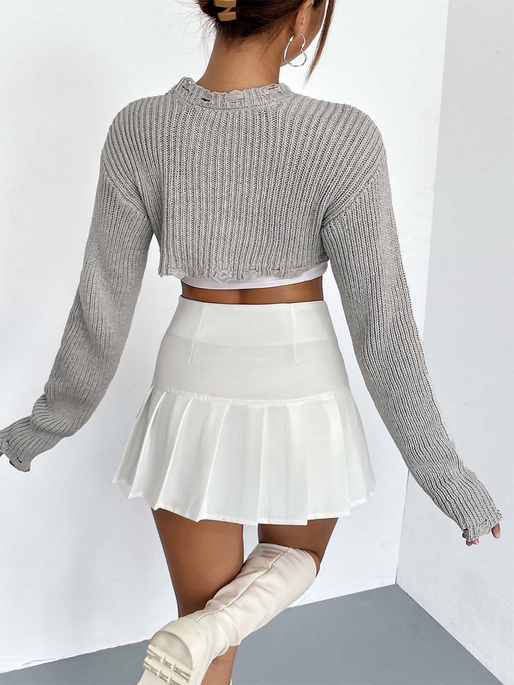 Women's Sexy Cropped Knit Top | NCS