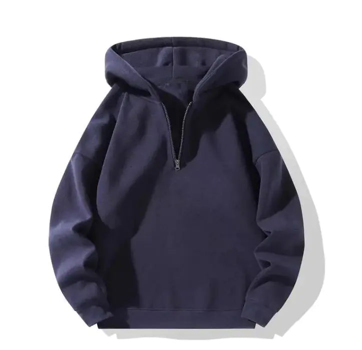 Autumn And Winter Men's Zipper Hoodie Loose Sports Sweater - # BOAA13110003