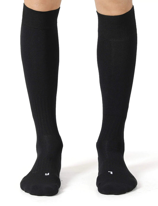 CS CELERSPORT 2/3 Pack Soccer Softball Baseball Socks for Youth Kids Adult Multi-Sport Compression Socks X-Small Black (2 Pack) - # BOAA11810003