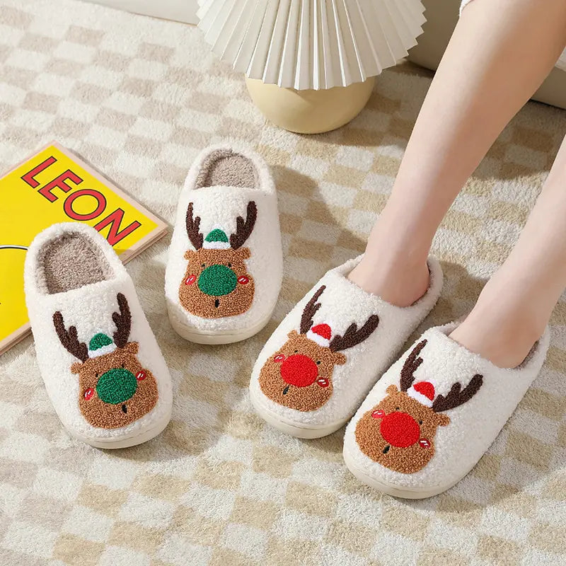 Winter Fluffy Fur Flat Slippers - # BOAA73410004