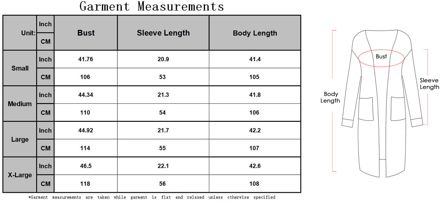 Knitted Long Sleeve Cardigan Sweater