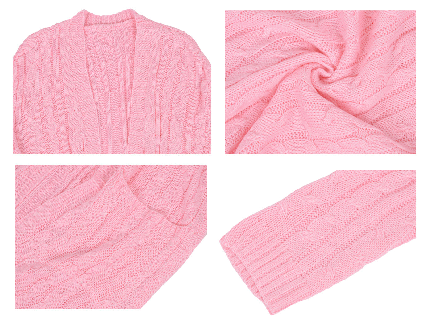 Knitted Long Sleeve Cardigan Sweater