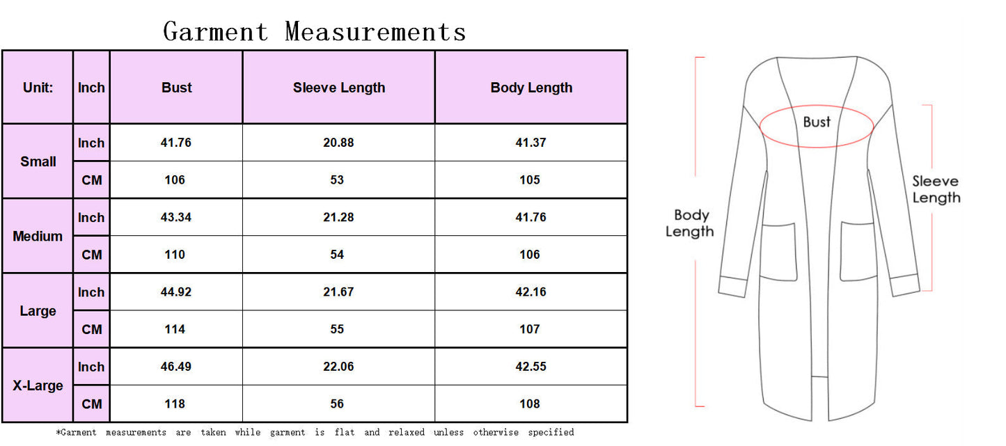 Knitted Long Sleeve Cardigan Sweater