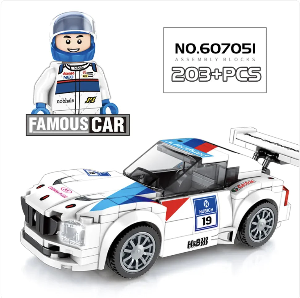 City Racing Building Blocks Set - Educational Car Story Toys for Children - # BOT&G52710007