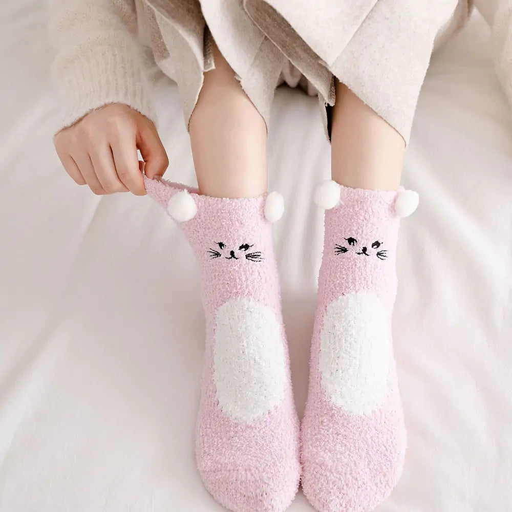 Women's  Fuzzy Socks Winter Warm Fleece - # GIAA231010005