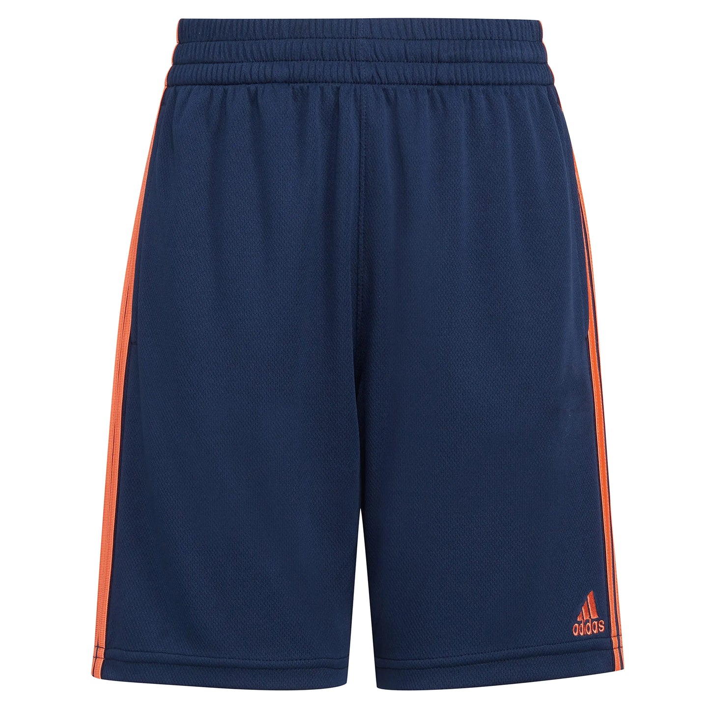 adidas boys Classic 3-stripes Shorts 7 White - # BOAA11610001