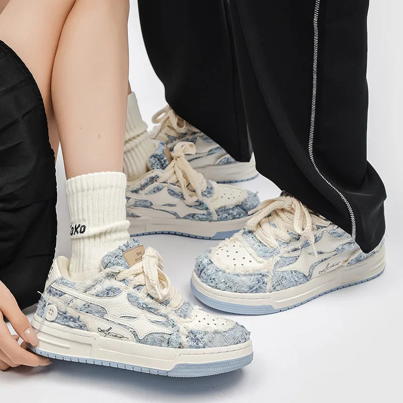 Leather Sneakers Casual Shoes - # BOAA73510010