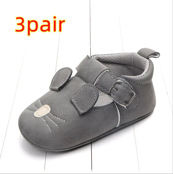 Spring and autumn cartoon animal baby shoes matte leather non-slip soft bottom baby shoes wholesale 0884 - # GIAA71310004