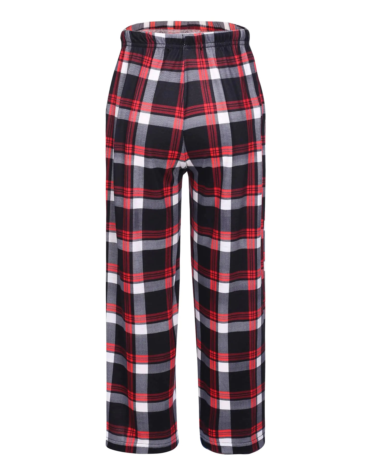 Ekouaer Boys Pajama Pants Long Sleep Pants Soft Elastic Waist Pajama Bottoms Plaid Lounge Pants with 2 Pockets 4-14 Years A-yarn Dyed Lattice2 4-5T - # BOAA12710001