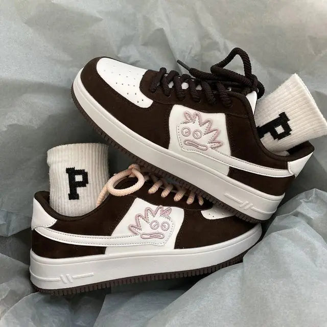 Color Matching Casual Shoes 2022 Vulcanize Sneakers Breathable Sport Walking Running Spring Platform Shoes - # BOAA73510001