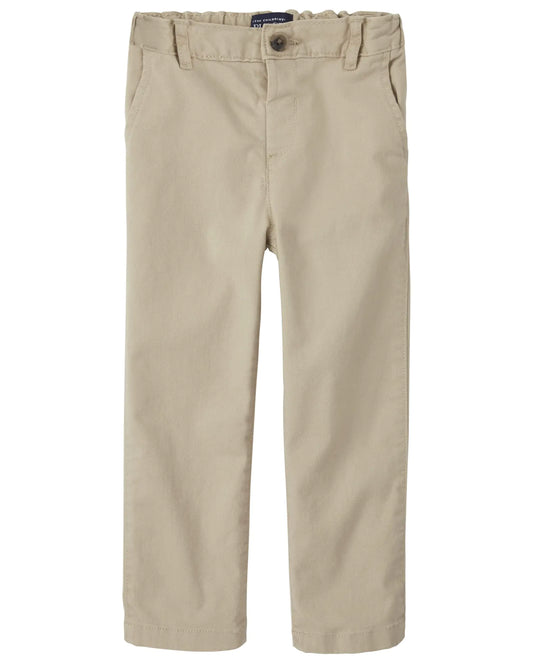 The Children's Place Baby-Boys and Toddler Stretch Chino Pants 4T Sand Wash Single 1 - # BOAA11410002