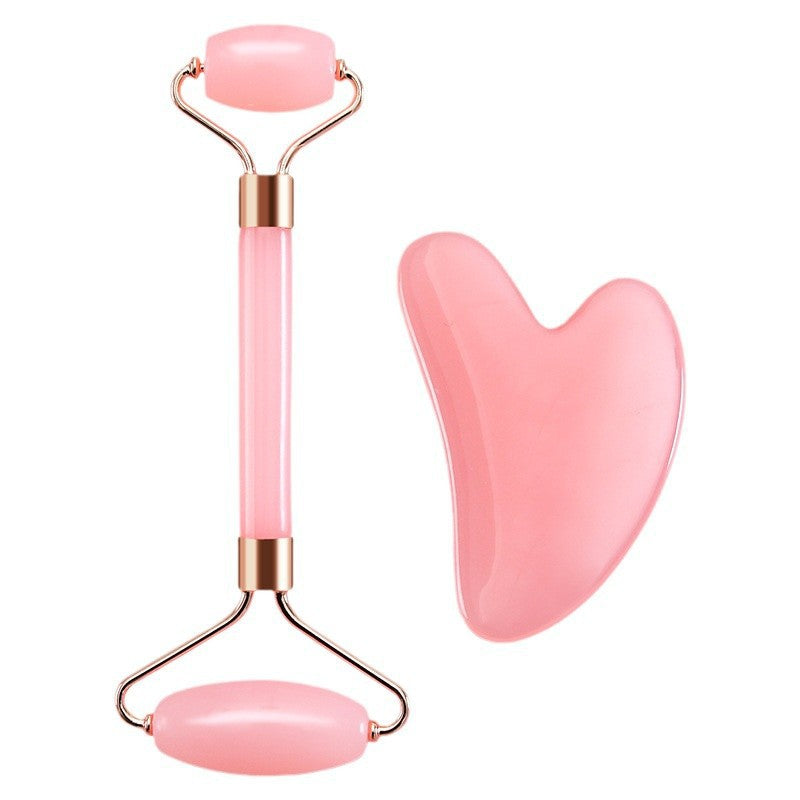 Heart-shaped crystal roller massage board