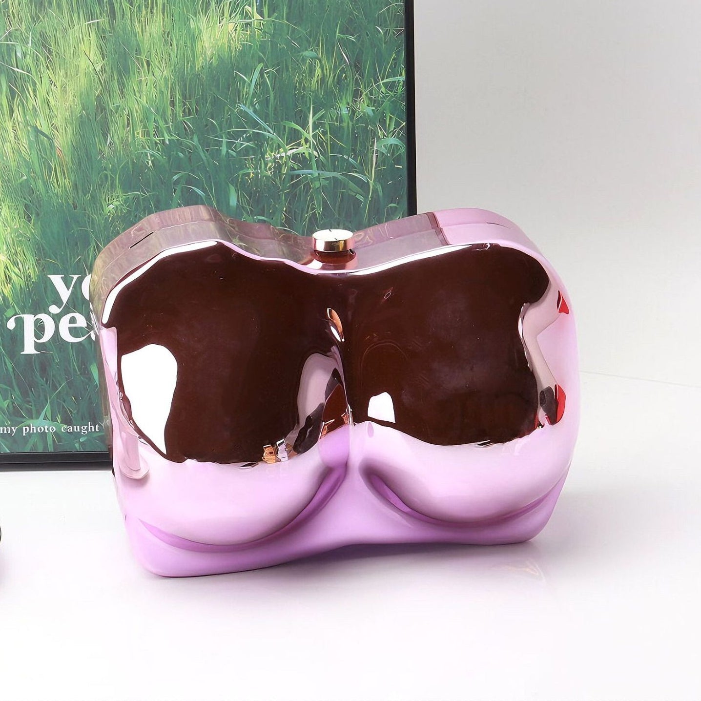 Elegant Irregular Acrylic Shaped Bag – Stylish evening Clutch Purse Perfect for Parties, Proms, and Weddings