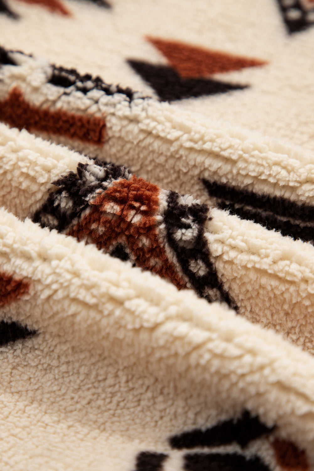 Western Aztec Fleece Half Zip Sweatshirt