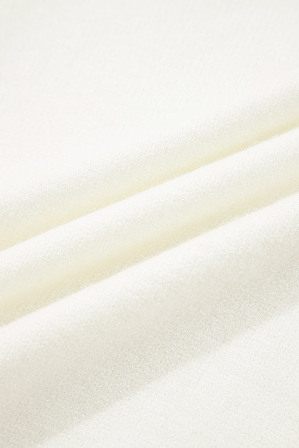 Embroidered Flower Ribbed Loose Sweater