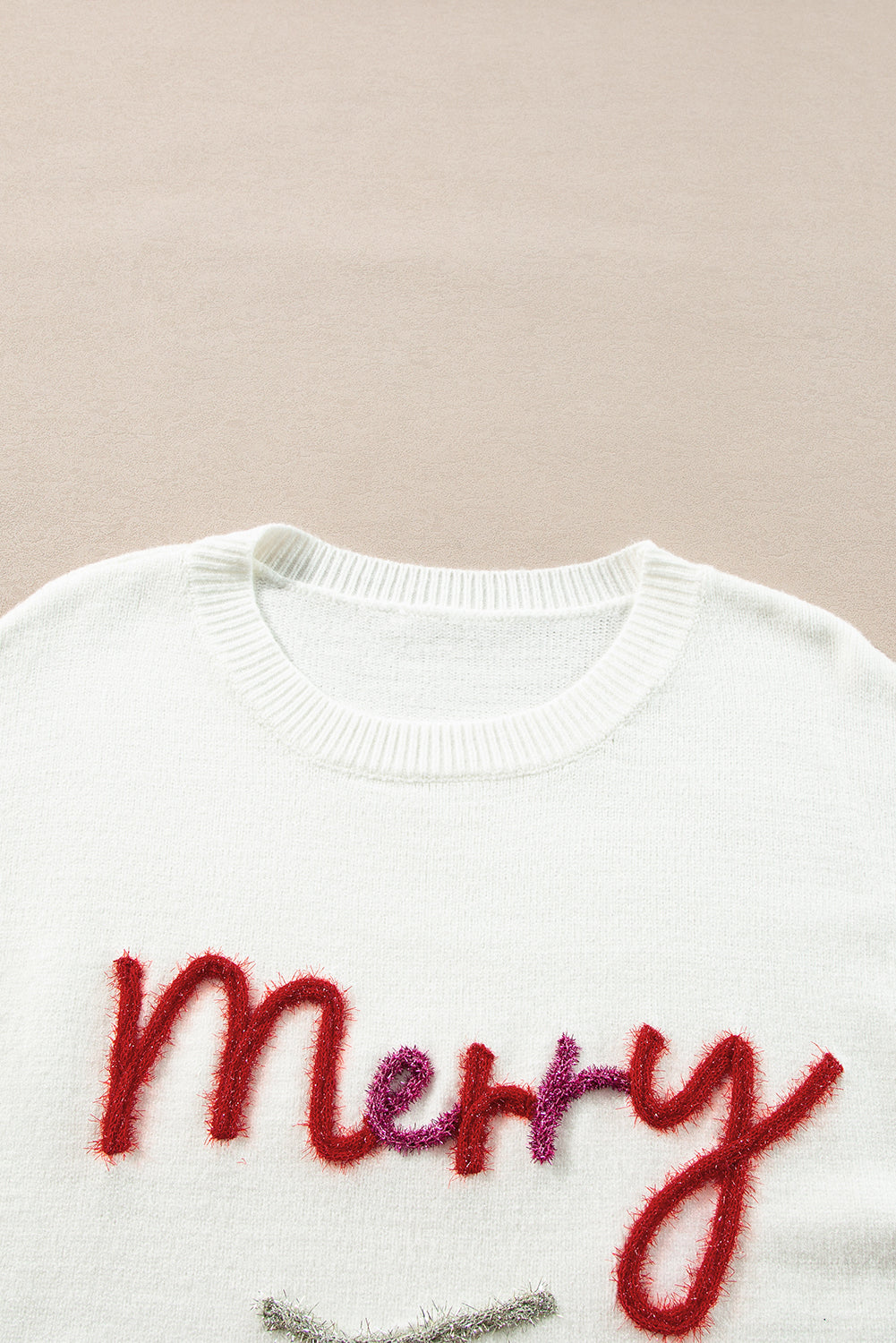 Christmas Merry and Bright Tinsel Sweater
