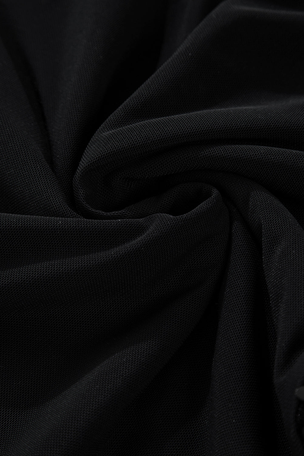 Velvet Sequin Sheer Mesh Long Sleeve Blouse