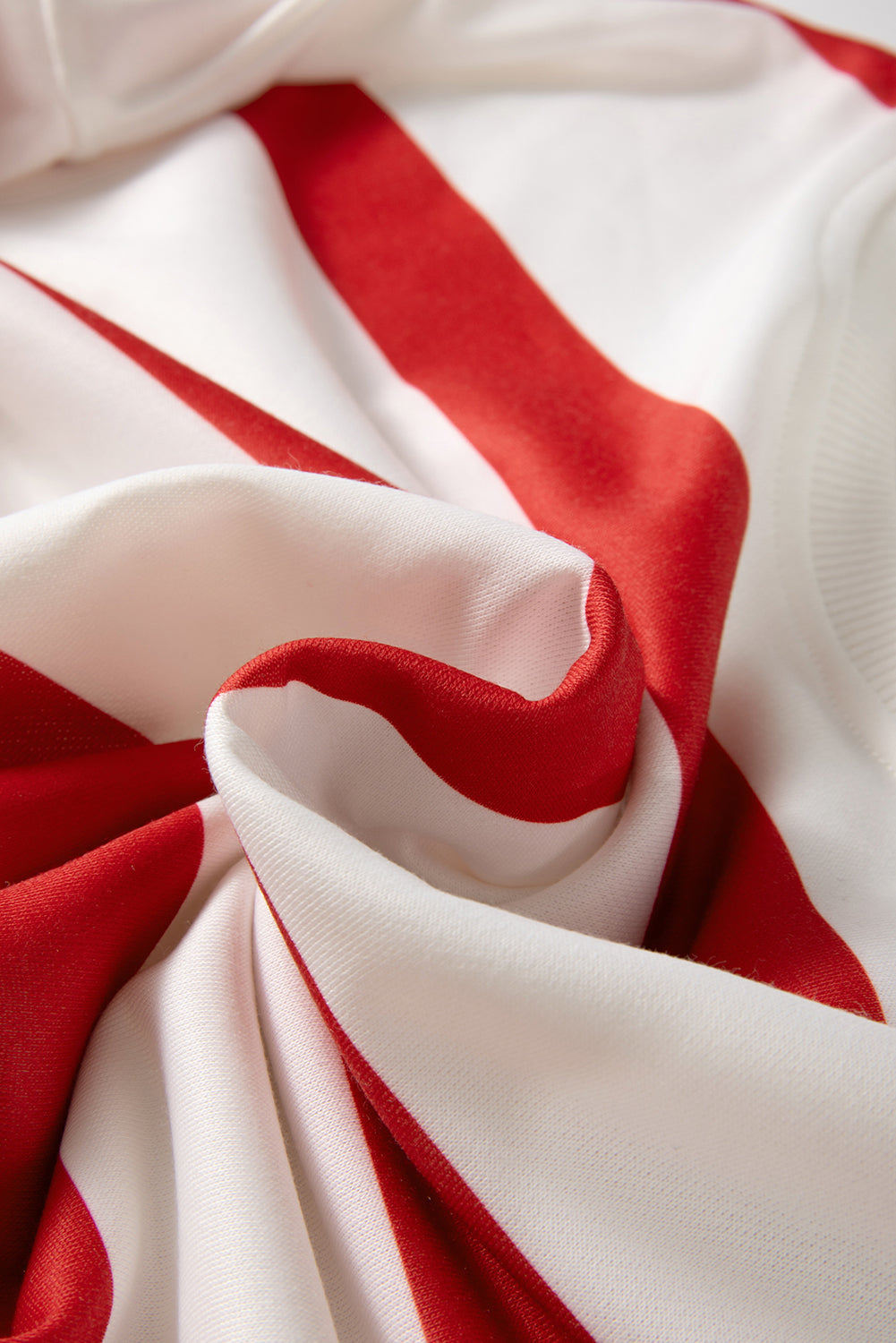 Stripe Drop Shoulder Top and Jogger Pants Set