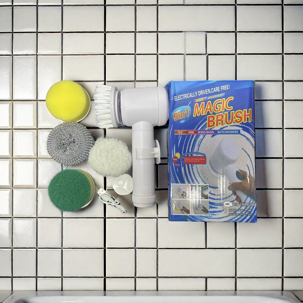 Multi-functional soft-bristle electric cleaning brush