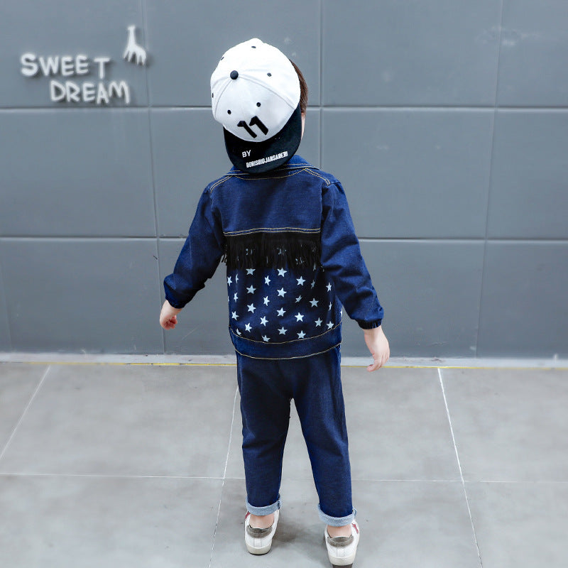 Children's cowboy outfit set (three-piece)