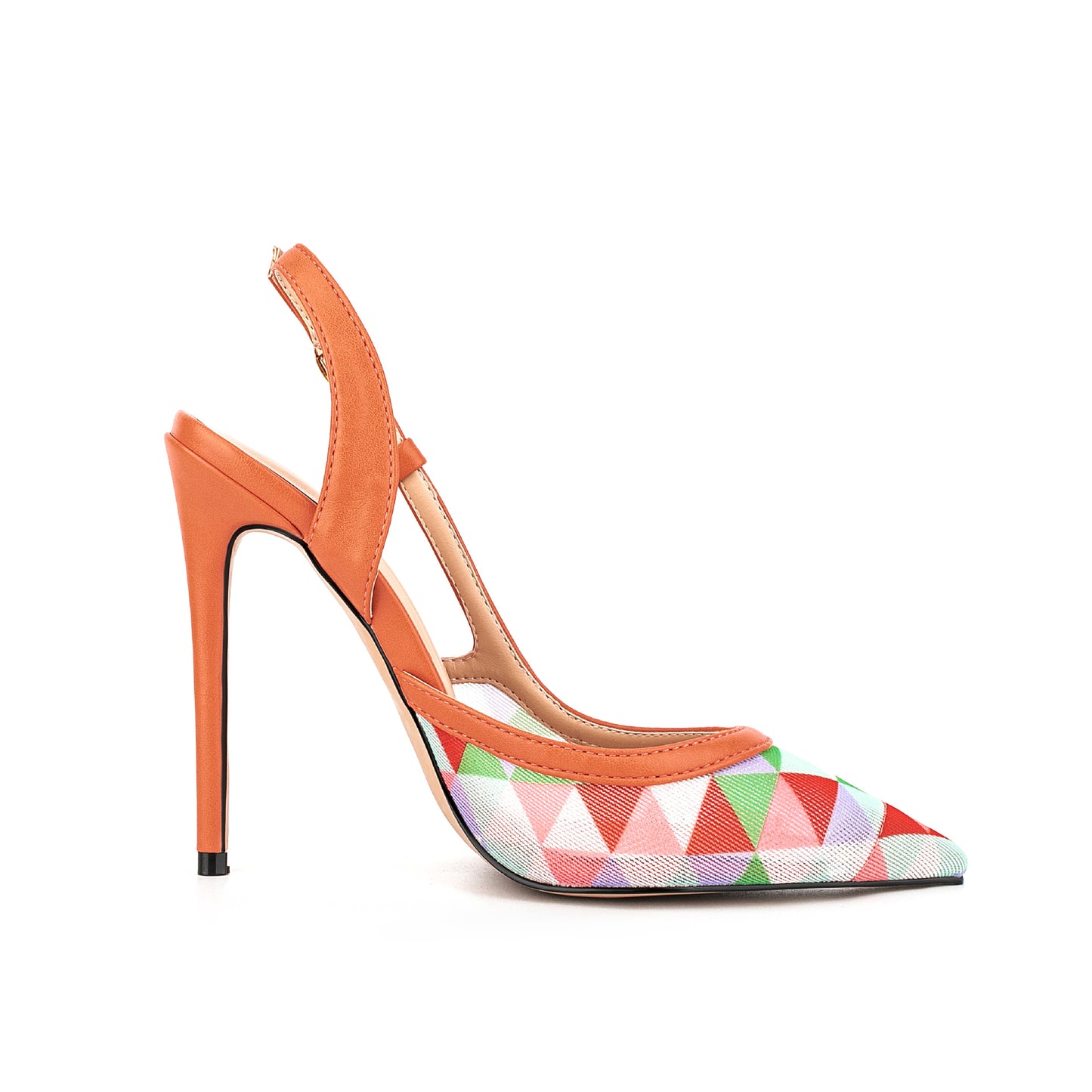 Pointed-toe  high-heeled  elegant sandals