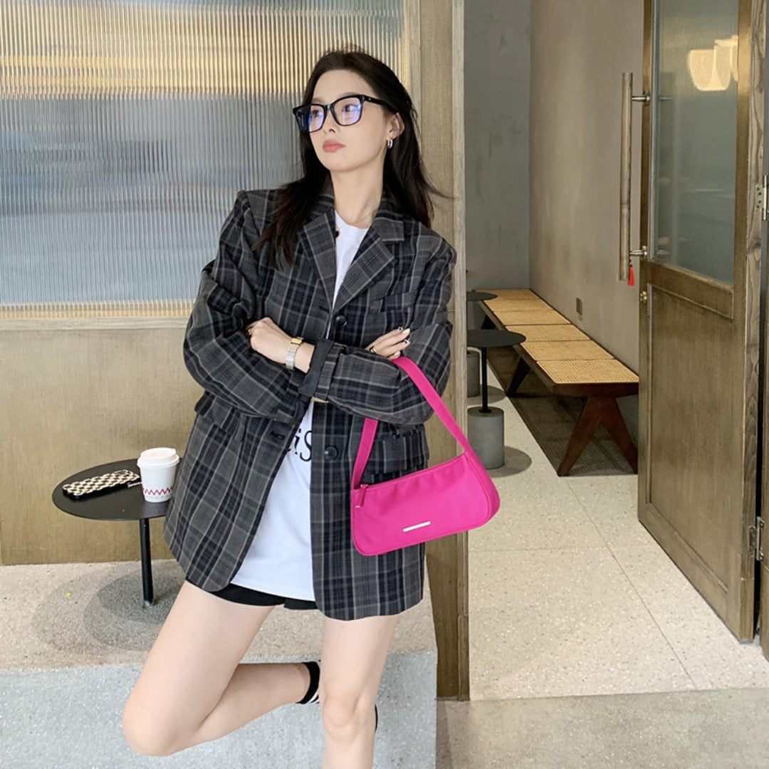 Summer Mini Women's Shoulder Bag – Stylish Nylon Oxford Cloth Underarm Bag, Fashionable & Versatile Baguette Bag hobo