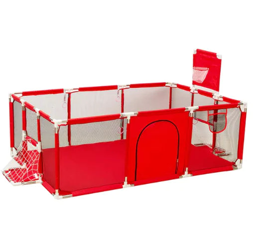 IMBABY Baby Playpen – Safety Barrier with Balls Pool, Basketball & Football for Kids - # BOT&G511510001