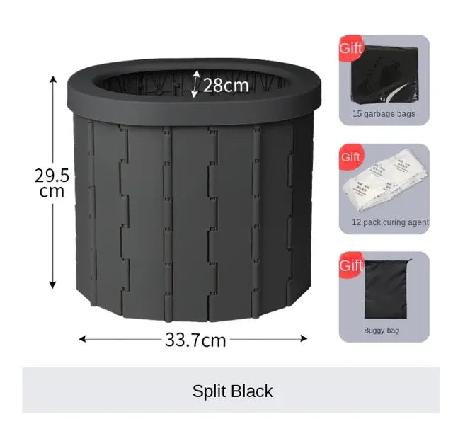Portable & Foldable Potty Camping Toilets - # BAGE31110007