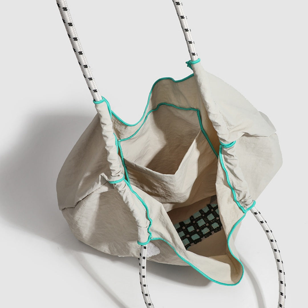 Large Capacity hobo bag with Embroidered Dog pattern, Shoulder bag Nylon, Shoulder Underarm Bag, Commuter hobo Bag Female