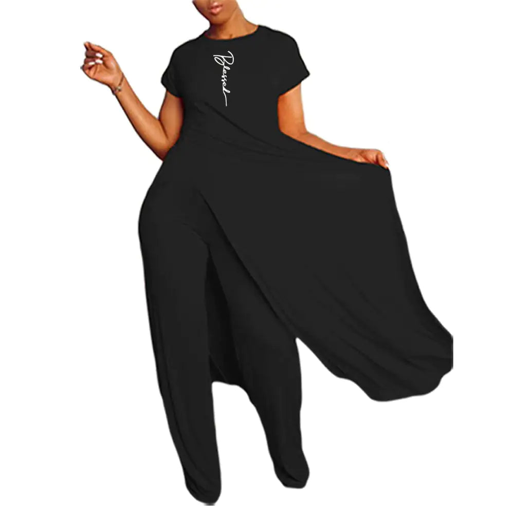 Casual Two-Piece Short-Sleeved Trousers Set - # GIAA23310002