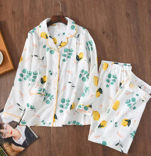 Women's Sleepwear, Maternity and Nursing Cotton Set - # BAGE211510131-NURSG