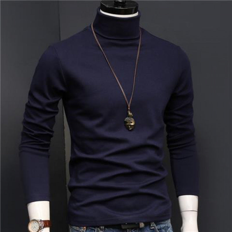 Slim-fitting high-neck base shirt