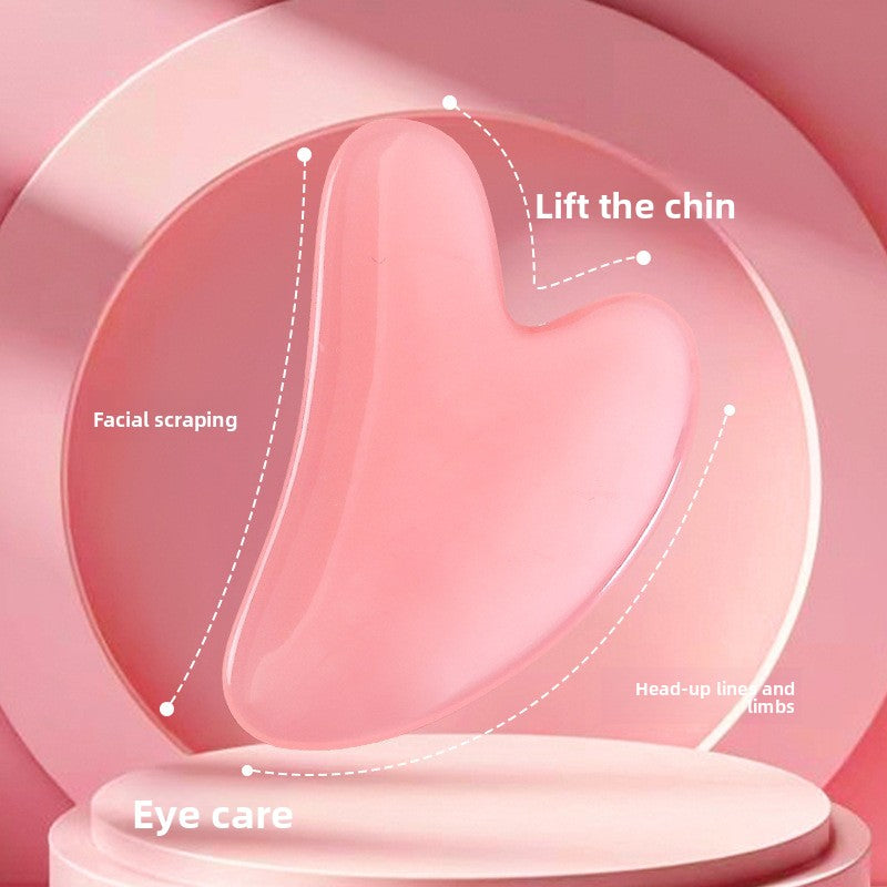 Heart-shaped crystal roller massage board