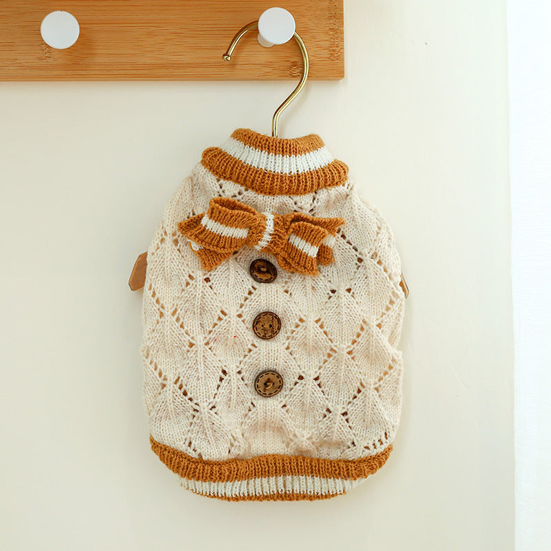 Pet Sweater for Dogs and Cats, Winter Wool Knitwear