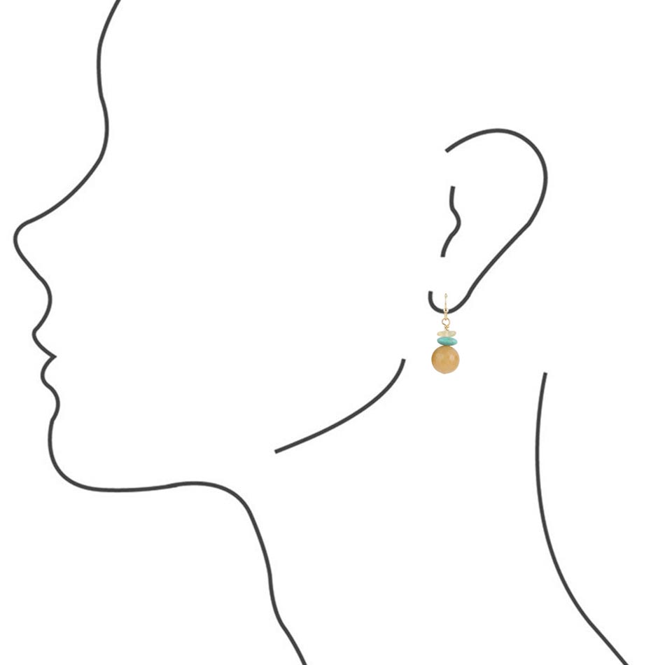 Agave Mixed Stone Earring