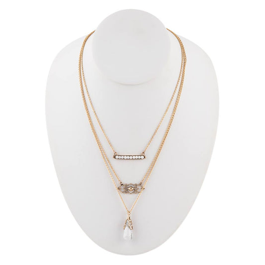 White Howlite and Bronze All Layered Up