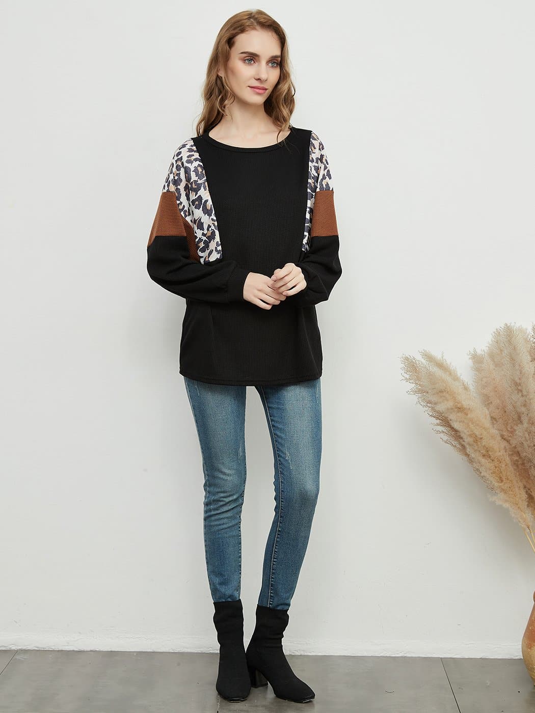 Leopard Pullover Knit Sweater