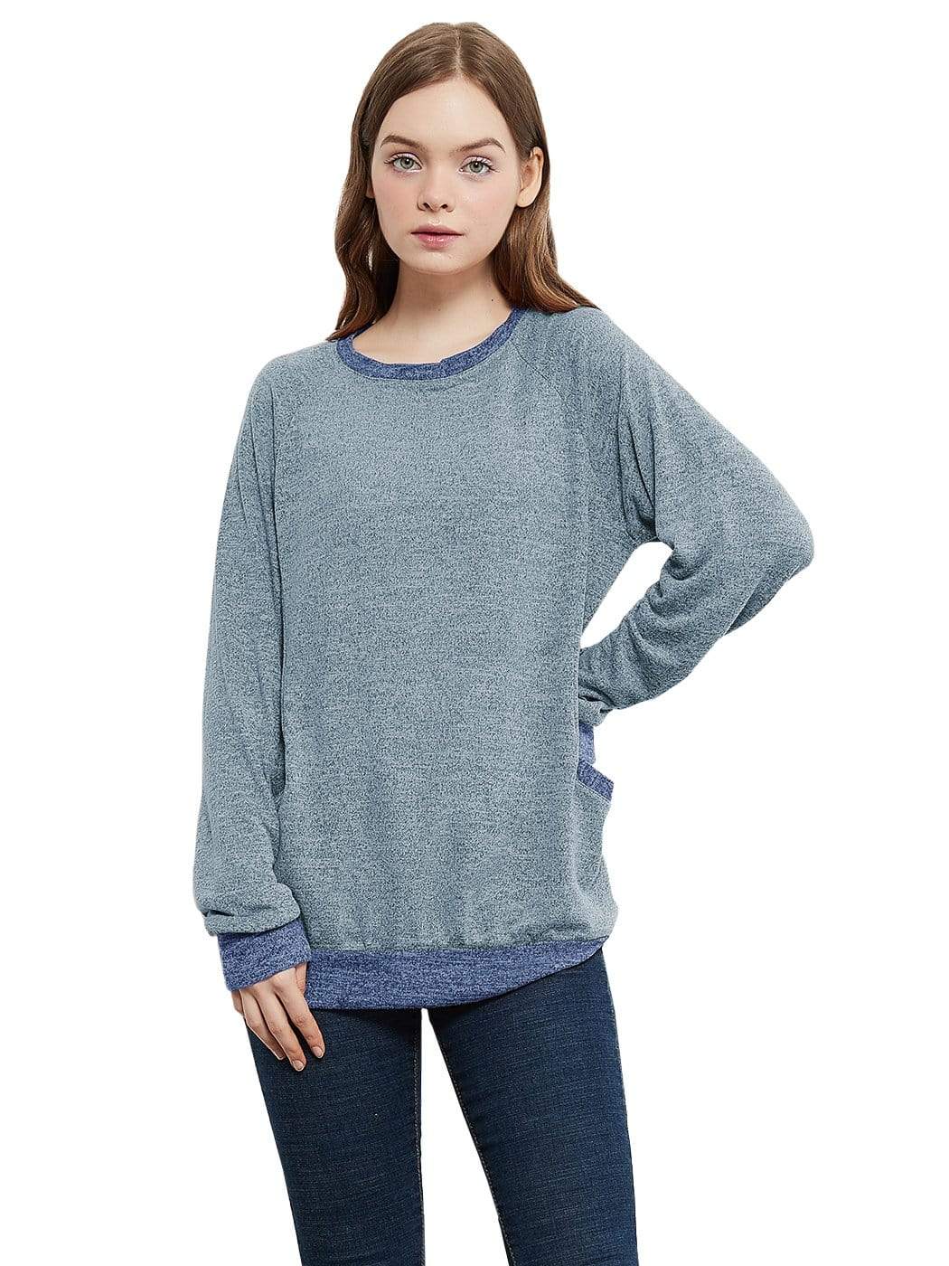 Long Sleeve Pocket Front Pullover