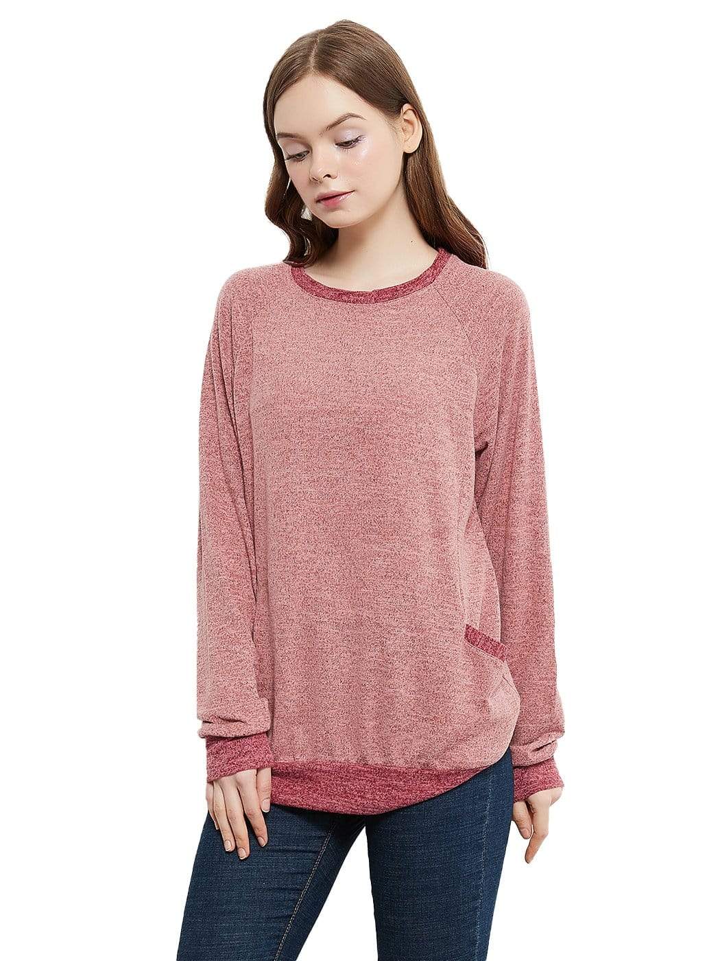 Long Sleeve Pocket Front Pullover