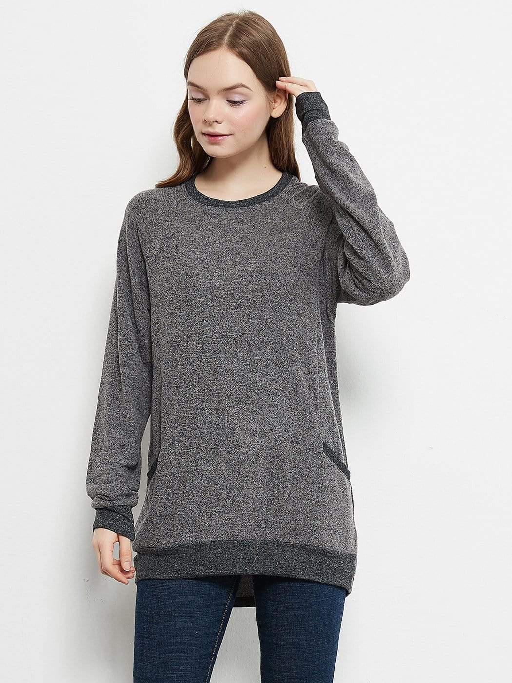 Long Sleeve Pocket Front Pullover