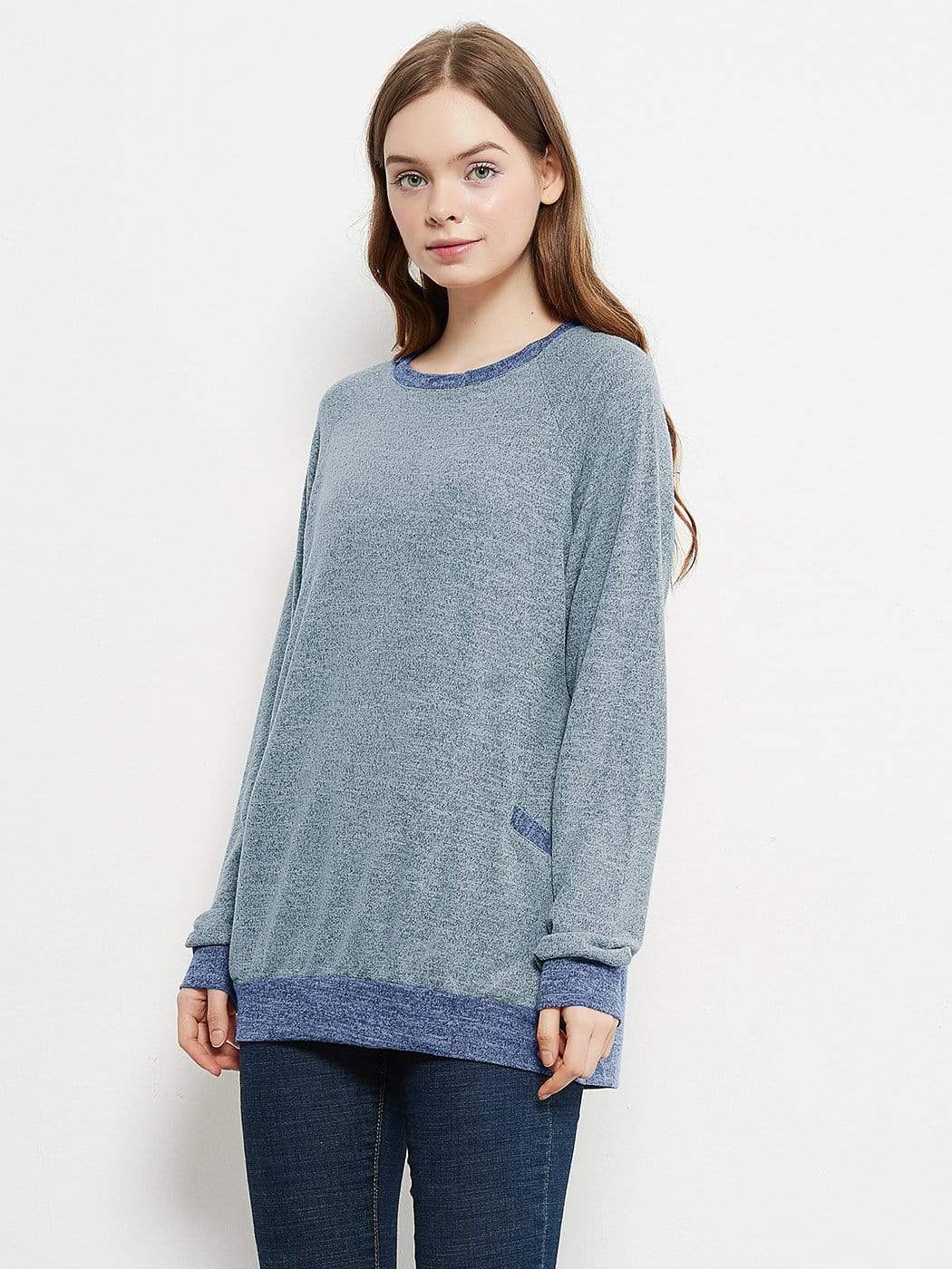 Long Sleeve Pocket Front Pullover