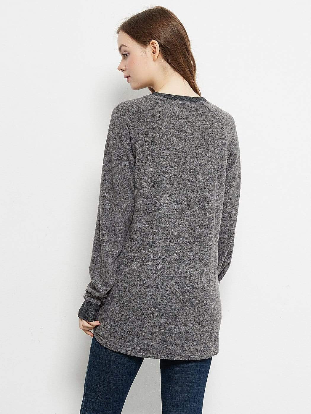 Long Sleeve Pocket Front Pullover