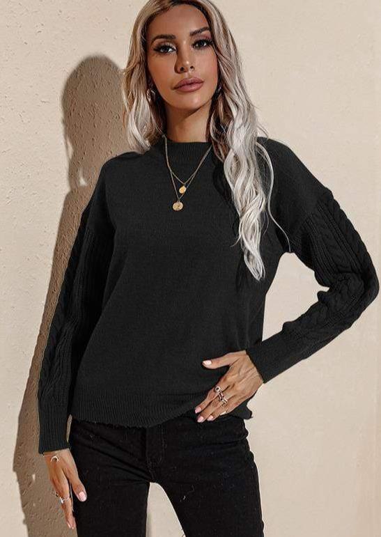 Solid Lux Long Sleeve Sweater