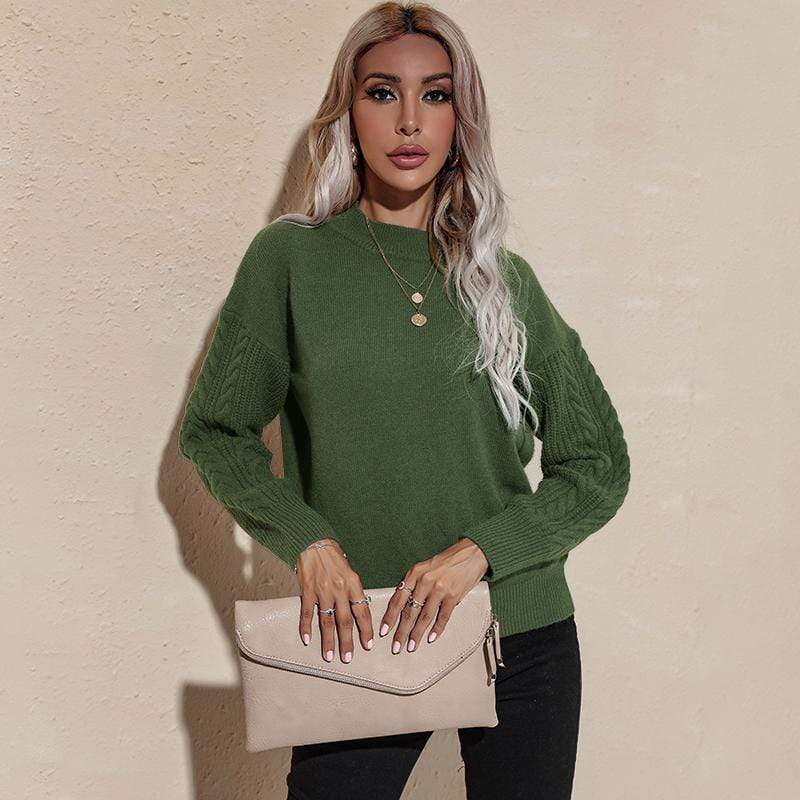 Solid Lux Long Sleeve Sweater