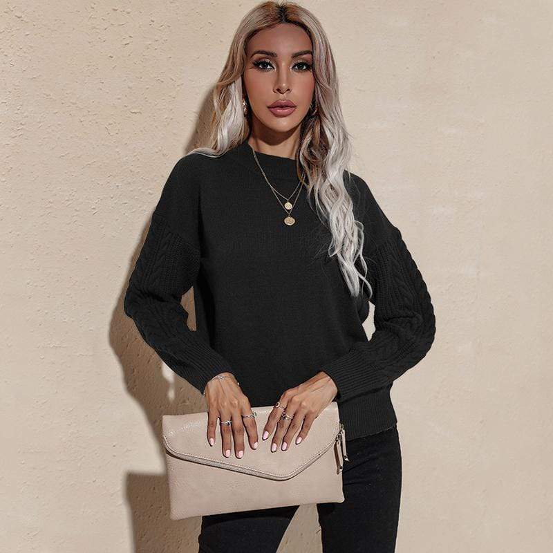 Solid Lux Long Sleeve Sweater